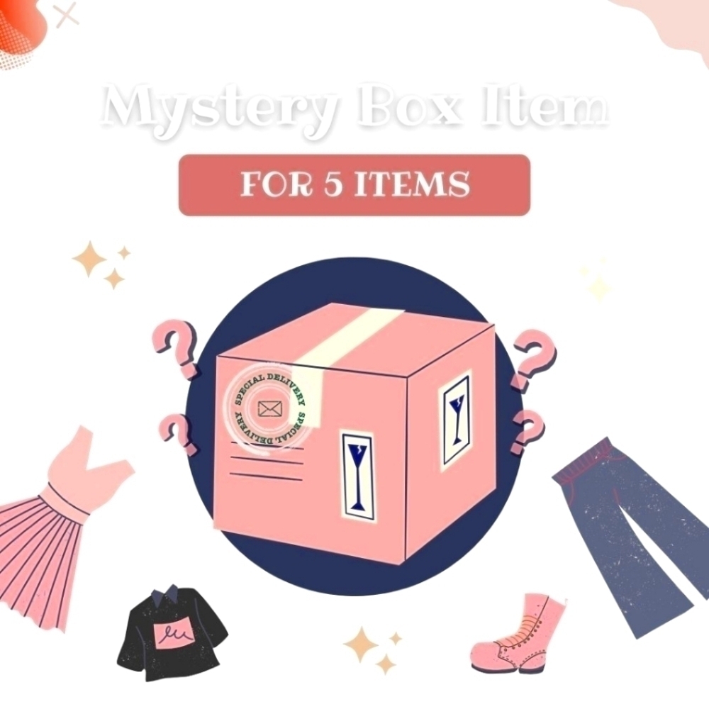 Mystery Bundle Box Five Piece Preppy Edition Sizes XS to Medium